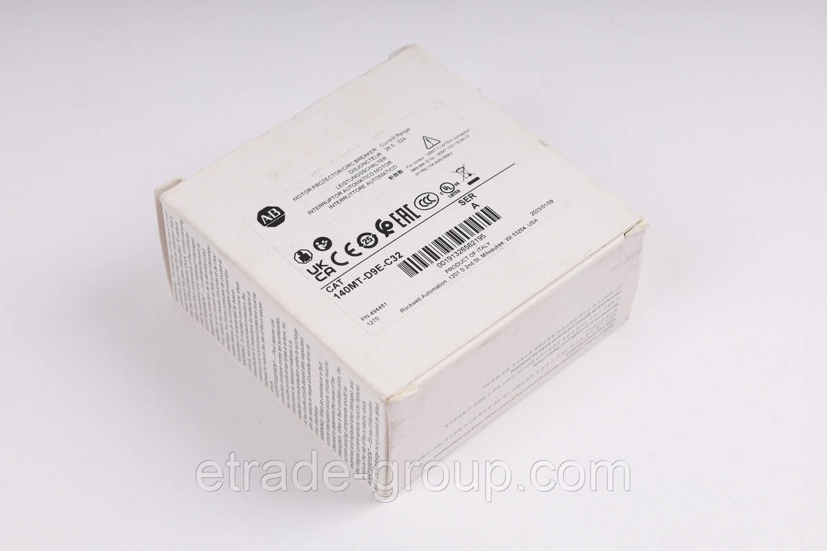 Автоматичний вимикач для захисту двигуна Allen-Bradley 140MT-D9E-C32, фото 1