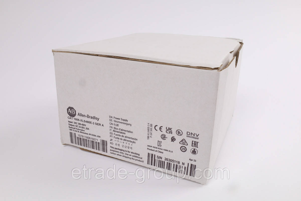 Джерело живлення 480W Allen-Bradley 1606-XLS480E-3, фото 1