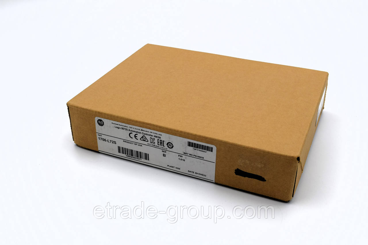 Контролер GuardLogix 5572S з 4 МБ пам’яті Allen-Bradley 1756-L72S
