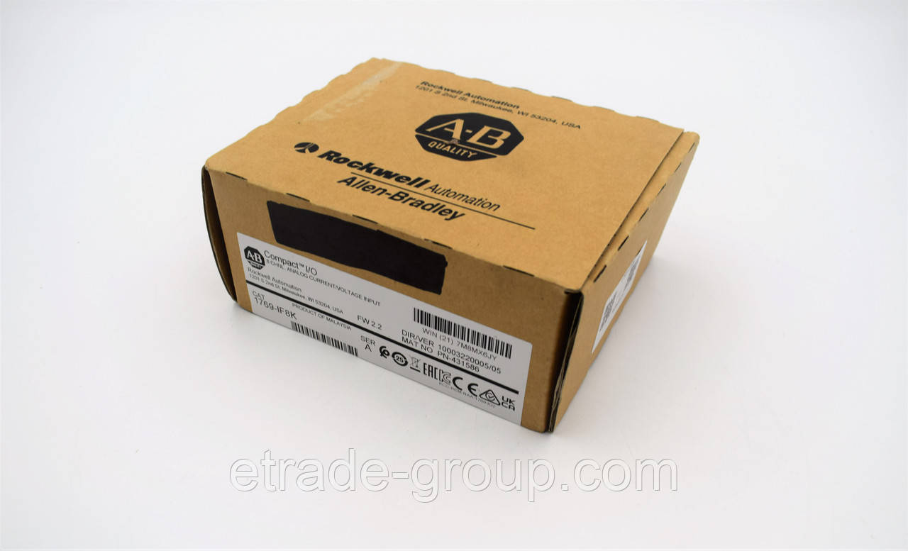 Модуль аналогового вводу для CompactLogix з 8 каналами Allen-Bradley 1769-IF8K