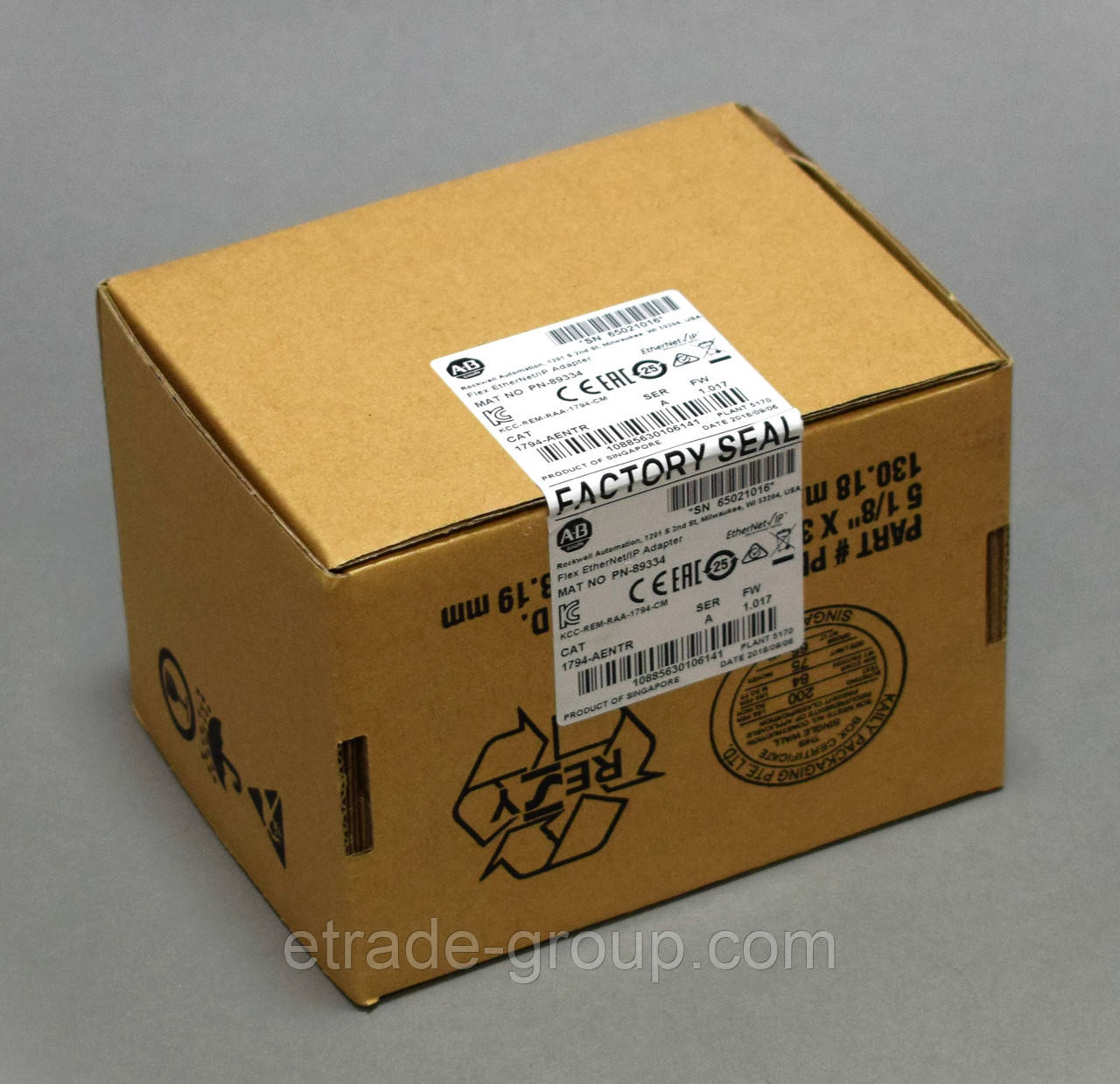 Адаптер мережі з двома портами для Flex I/O Allen-Bradley 1794-AENTR