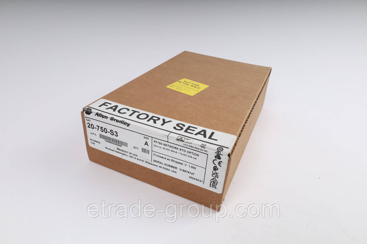 Модуль безпеки для PowerFlex 750 з підтримкою SIL 3 Allen-Bradley 20-750-S3