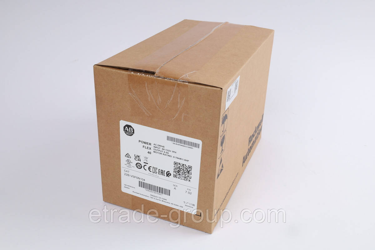 Привід PowerFlex 40, 5.0 А Allen-Bradley 22B-V5P0N104