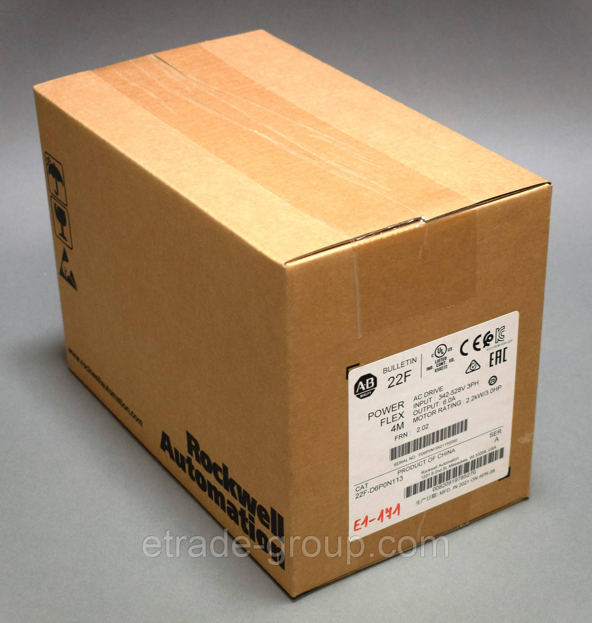 Привід PowerFlex 4M, 6.0 А Allen-Bradley 22F-D6P0N113, фото 1