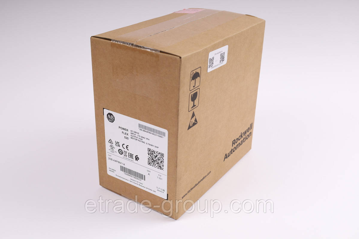 Привід PowerFlex 525, 4.8 А Allen-Bradley 25B-A4P8N114