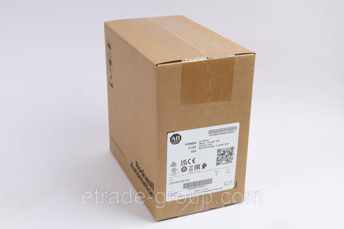 Привід PowerFlex 525, 5.0 А Allen-Bradley 25B-B5P0N104
