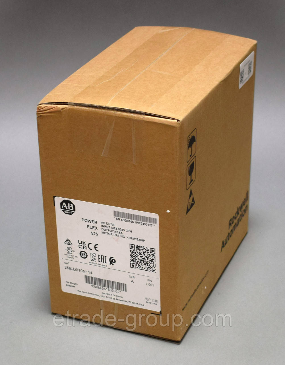 Привід PowerFlex 525, 10 А Allen-Bradley 25B-D010N114