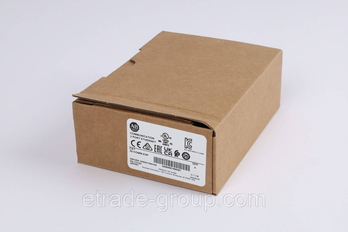 Адаптер Ethernet/IP з двома портами для PowerFlex 520 Allen-Bradley 25-COMM-E2P, фото 1