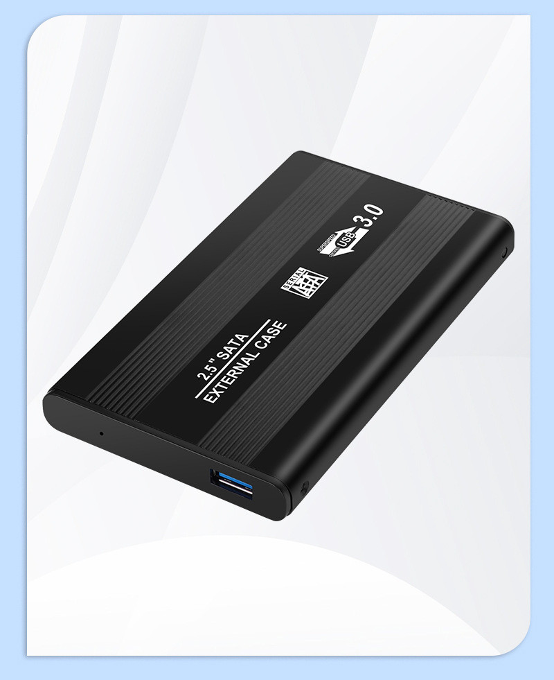 Зовнішня кишеня HDD/SSD 2.5 USB3.0 до 4Tb/5Gbps метал Чорний
