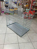 Клітка ВОВК-1 для собак і кішок №1.ВОВК-1 91,5 х 61 х 72 см, фото 7