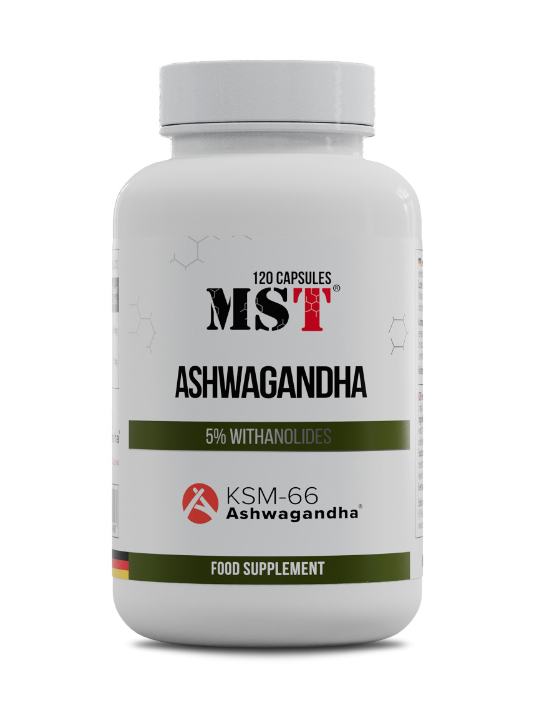 Ашваганда KSM-66 Ashwagandha MST 120 капс