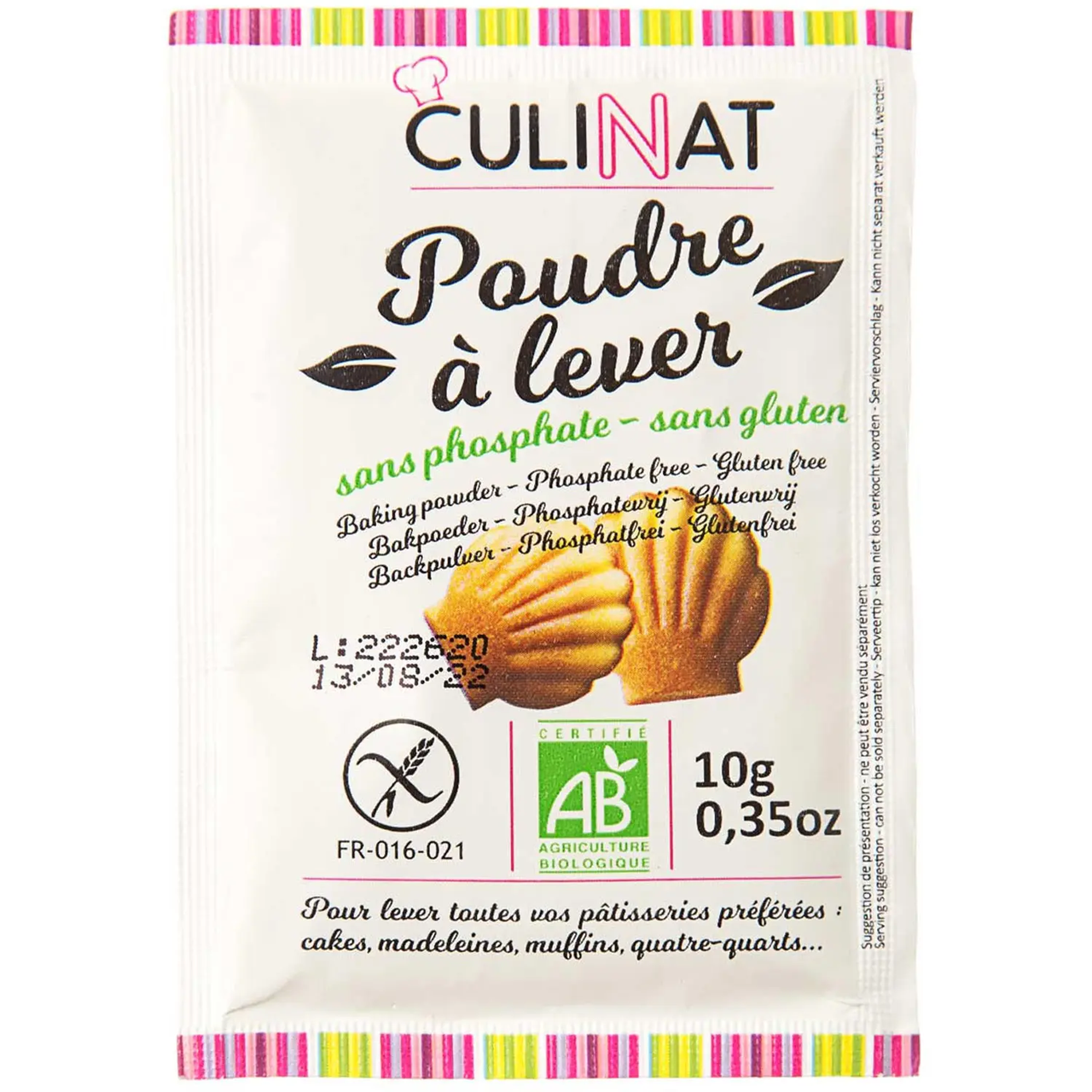 Розпушувач без глютену органічний Culinat, 10 г