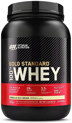 Optimum Nutrition 100% Whey Gold Standard USA  909 g Vanilla Ice Cream, фото 1