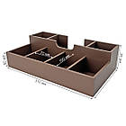 Органайзер чайний для серветок, пакетиків чаю. Органайзер барний на 7 відділень 310х180х80мм, коричневий., фото 4