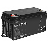 Акумулятор Green Cell AGM VRLA 65Ah 12V AGM28 для циклічної буферної роботи R_2445