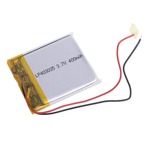 LiPo 400 mAh, 3,7V, 4x30x35мм LiPower акумулятор літій-полімерний LP403035, фото 1
