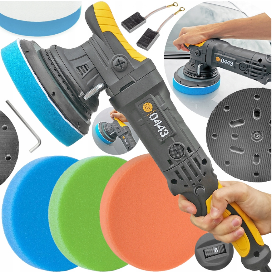 Машинка полірувальна MAJSTER POLSKA MP0443 1.5KW + 4 губки R_2450