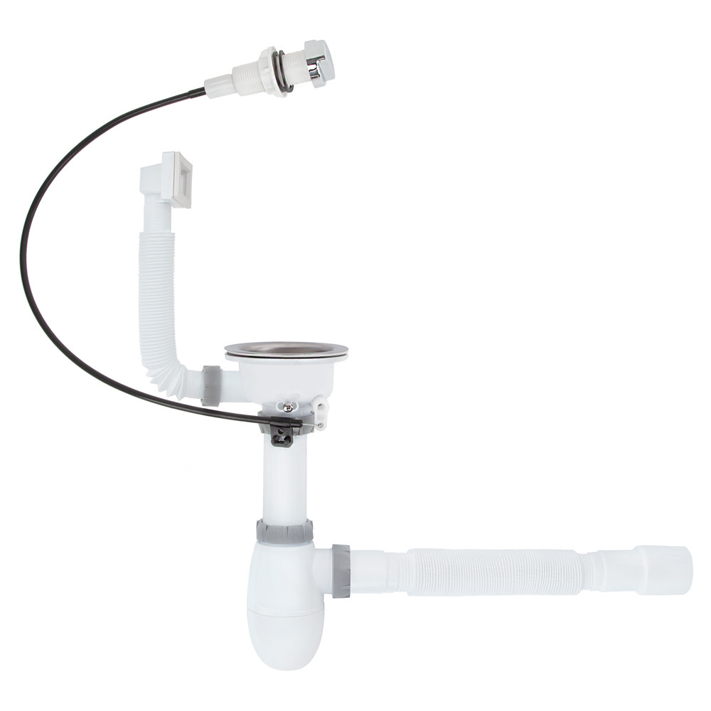 Сифон для кухонної мийки ITAL K1013SA, 1/2"х40 мм