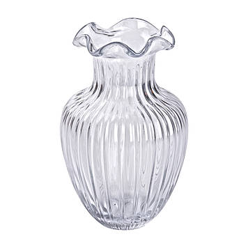 Скляна ваза, декоративна, 21,5 см HP-1700