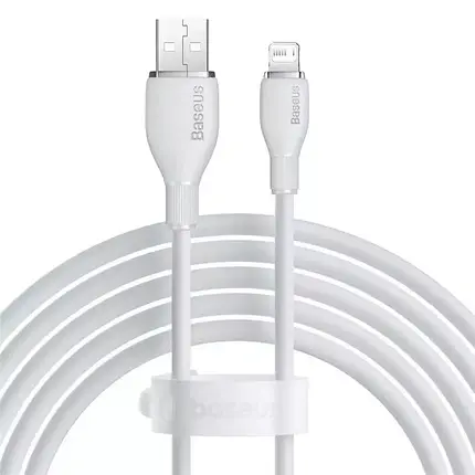 Кабель Baseus Pudding Series Fast Charging Cable Type-C to Lightning 20W 1.2m P10355701221-00 White, фото 1