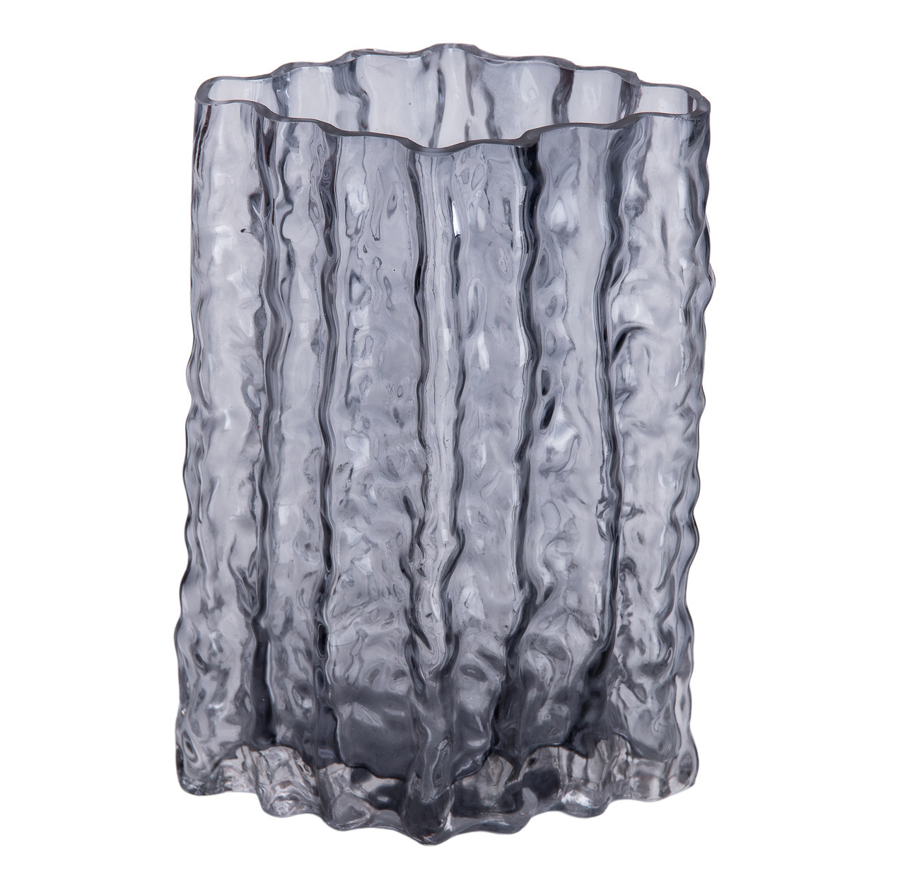 Скляна ваза прямокутна 14,5 x 11 x 21 см HP-1729