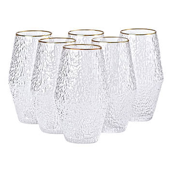 Набір з 6 склянок, 600 мл, для лимонаду, води, соку та коктейлів HP-16-2