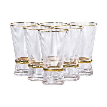 Набір з 6 склянок, 400 мл, для лимонаду, води, соку та коктейлів HP-16-9