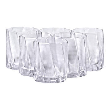 Набір із шести склянок об'ємом 300 мл для лимонаду, соку та коктейлів HP-16-15