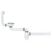 Сифон для кухонної мийки ITAL K1015 зміщений, 1/2"х40