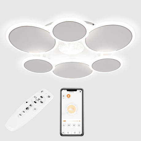 Стельова LED люстра, світлодіодний світильник Sunlight 5890/3+3, фото 1