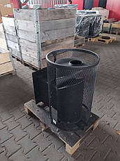 Піч-камін для лазні та сауни KALVIS-PR-3S з виносною топкою зі склом, фото 5