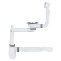 Сифон для кухонної мийки ITAL KT1117, 1/2"х40 телескопічний