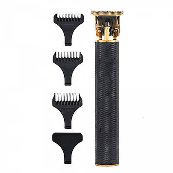 Тример для стрижки VGR V-179 акумуляторний з насадками чорний