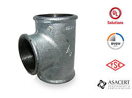 Трійник редукційний оцинкований 1 1/2" x 1 1/4" Hydro-T