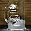 Пивний келих з гравіюванням автомобіля Subaru Impreza Субару Імпреза  - подарунок для автомобіліста, фото 3
