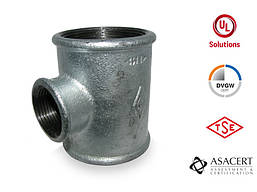 Трійник редукційний оцинкований 2" x 1" ВВВ Hydro-T