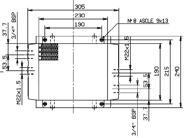 розміри маслоохолоджувача ST502400A