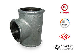 Трійник редукційний оцинкований 2" x 1 1/2" ВВВ Hydro-T