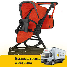 Коляска для ляльок 3 в 1 Carrello Magia 9636 Red Червоний