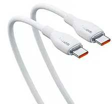 Кабель Baseus Pudding Series Fast Charging Cable Type-C to Type-C 100W 1.2m P10355702221-00 White, фото 4