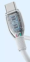 Кабель Baseus Pudding Series Fast Charging Cable Type-C to Type-C 100W 1.2m P10355702221-00 White, фото 6