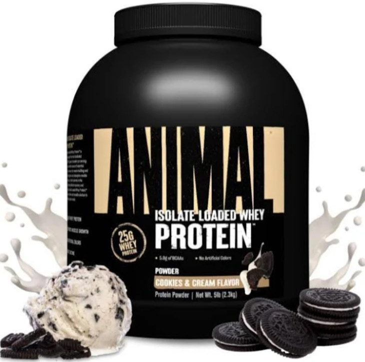 Сиворотковий протеїн Universal	Animal Isolate Loaded Whey Protein 2300г печиво з кремом