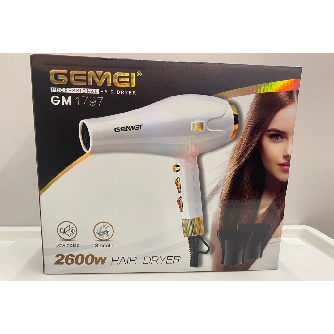 Фен для сушіння та укладання волосся Gemei