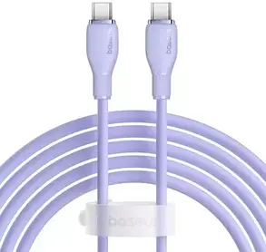 Кабель Baseus Pudding Series Fast Charging Cable Type-C to Type-C 100W 2m P10355702511-01 Purple, фото 1