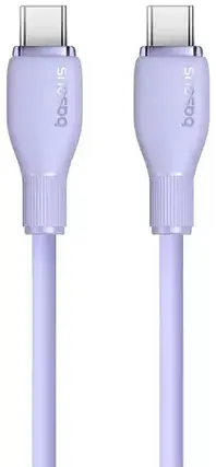 Кабель Baseus Pudding Series Fast Charging Cable Type-C to Type-C 100W 2m P10355702511-01 Purple, фото 3