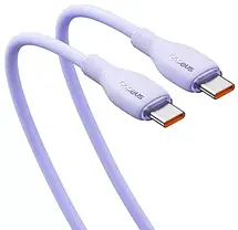 Кабель Baseus Pudding Series Fast Charging Cable Type-C to Type-C 100W 2m P10355702511-01 Purple, фото 4