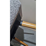 М'яке крісло Флор сіре на ніжках бук, фото 7