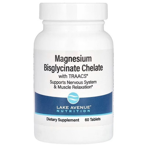 Вітаміни Lake Avenue Nutrition Magnesium Bisglycinate Chelate (60 таблеток.), фото 1