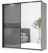 Шафа-купе Тео  h2,1 Антрацит мат/Дзеркало   Миро-Марк, фото 5