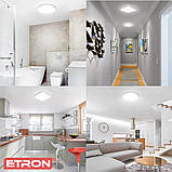 LED світильник накладний ETRON Slider 1-EIP-973 20W 95-265V 6500К IP44 квадратний, фото 4